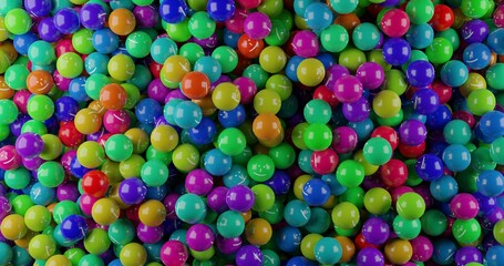 background of balls with smiley faces