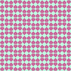 The Heart Infinity Design in Fabric Seamless Pattern