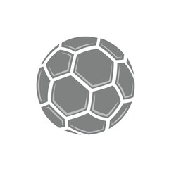 Fototapeta premium Soccer ball pieces silhouette