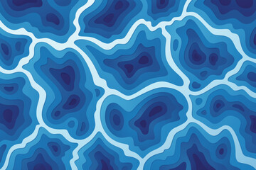 Abstract background with paper cut shape