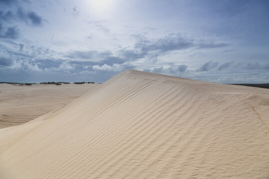 Beautiful image of sand dunes and blue sky in Lanceline, Western Australia