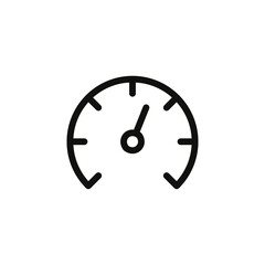 Speed meter icon vector png isolated on white background. Easily editable vector eps 10.