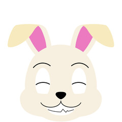 兎の顔のイラスト