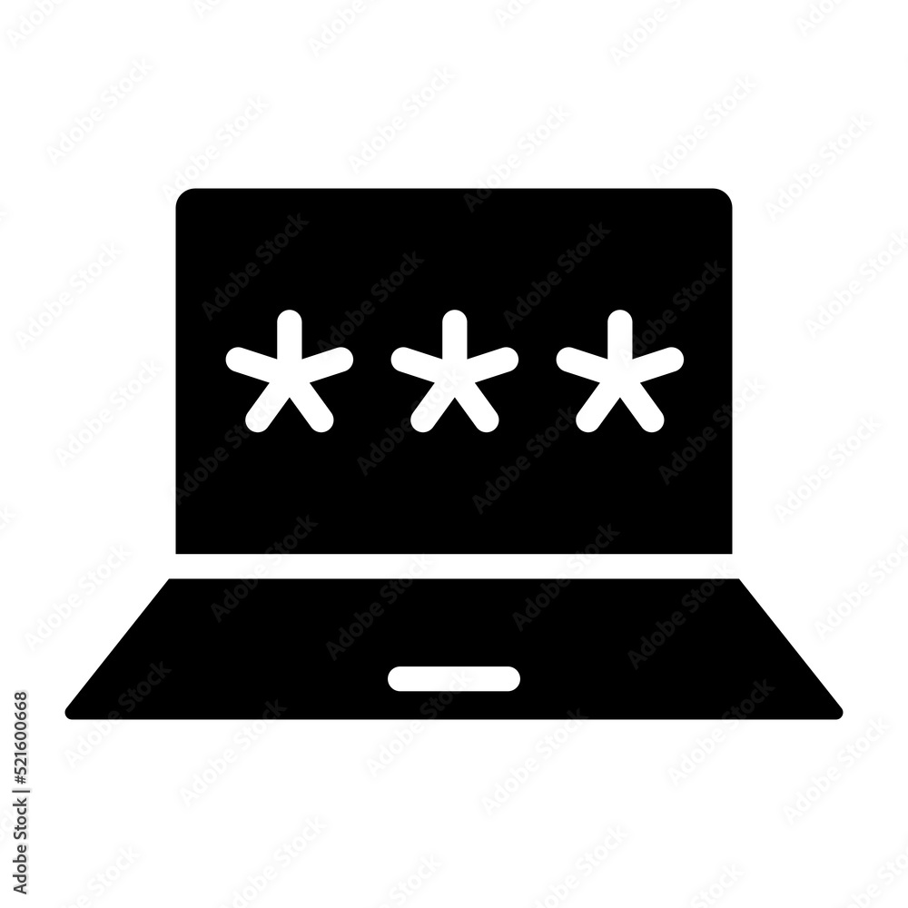 Poster passcode vector glyph icon isolated on white background. passcode stock vector icon for web, mobile 