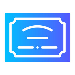 certification gradient icon