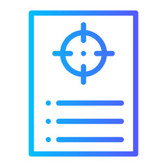 Obraz premium goal gradient icon