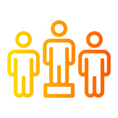 leadership gradient icon