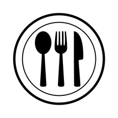 Food and drinks icon. Restaurant line icons set. Vector illustration.