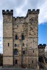 Fototapeta na wymiar The Castle, medieval fortification in Newcastle upon Tyne, Northumberland, North East England