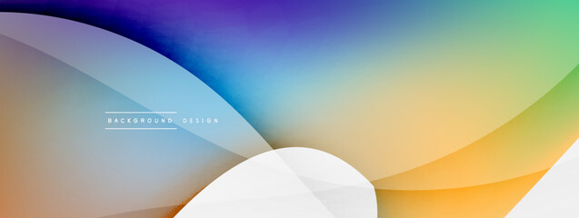 Abstract background. Fluid gradient color wave template for wallpaper, banner, background or landing