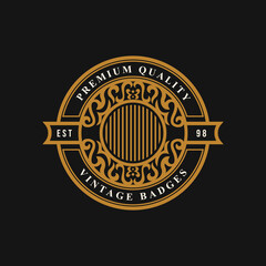 Fototapeta premium Vintage luxury ornament logo