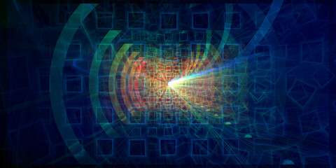 Grafisches Fraktal Hintergrund Motiv für Druck und WEB