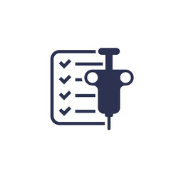 biopsy test icon, vector pictogram