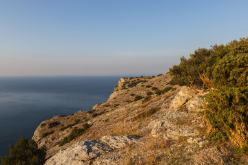 Fototapeta na wymiar Rocks on the Black Sea coast