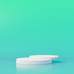 Abstract background, mock up scene with podium geometry shape for product display. 3D rendering