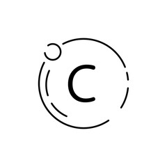 Autumn Wind weather. Meteorology vector line icon illustration. Cloud and cloudy autumn weather. Rain and rainy or Windy. Temperature celsius