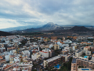 Los Cristianos from a drone view