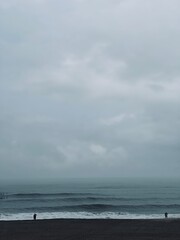 storm on the beach