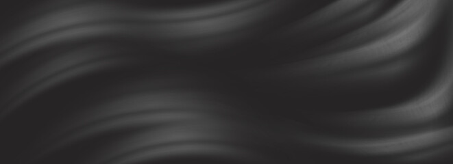 gray black cloth background abstract with soft waves