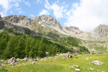Natural Park of Partias in Briancon region, French alps