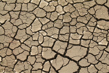 Dry ground in the french alps