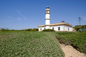 faro de Cap Salines, estacion de investigacion costanera, IMEDEA, Mallorca, balearic islands,...