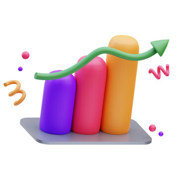 Business Icon, Statistic 3d Illustration