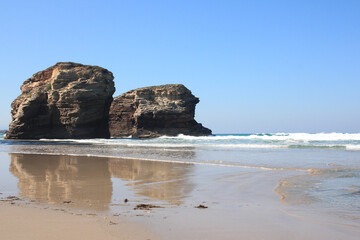 lonely beach in the Cantabrian sea