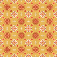 Leaves Seamless Pattern Background Garden Nature Plant Art Traditional Ornament 