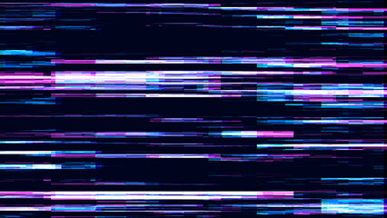 Technical problem computer screen with glitch effect. Image submission error of television. Abstract digital background with colored noise. 3D rendering.