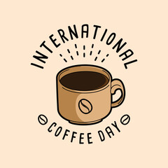 vector illustration of coffee themed background design