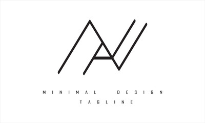 AN or NA Minimal Logo Design