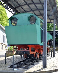 Historical Narrow Gauge Rail Way at the Mountain Drachenfels in the Mountains Siebengebirge, Lower...