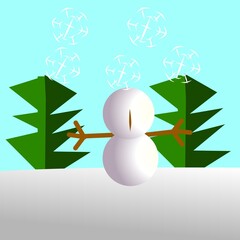 winter snow  illustration