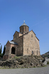 Fototapeta na wymiar Metekhi St. Virgin Church, Tbilisi, Georgia