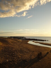 日本海に沈む夕日