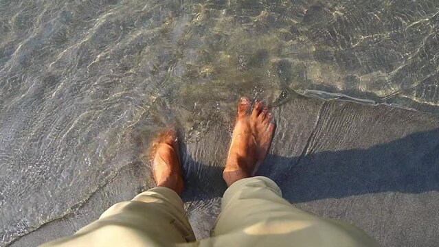 summer beach ocean city with lags HD Video