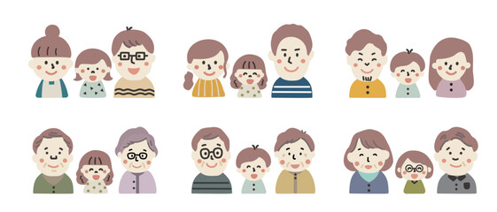 さまざまな家族　祖父母と孫