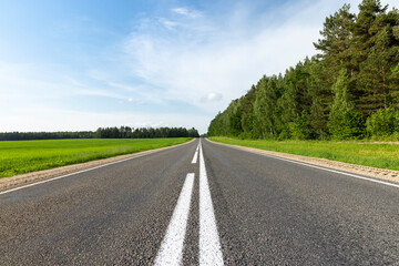 Fototapeta premium paved road for car traffic