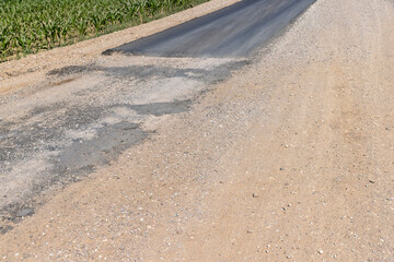 paved road for car traffic