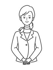 笑顔の女性スタッフ