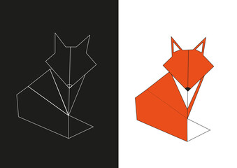 origami paper origami fox