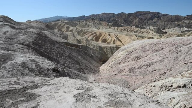 Zabriskie Point in Death Valley.