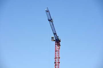 Baukran auf Baustelle in Oberösterreich Österreich, Europa