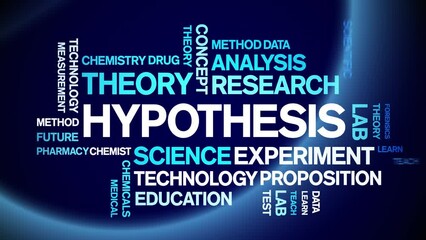Hypothesis animated tag word cloud;text design animation kinetic typography seamless loop. - Powered by Adobe
