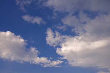 blue sky with clouds, background
