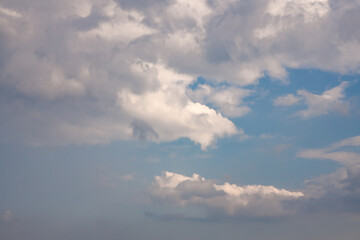 blue sky with clouds, background