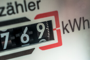 Stromzähler Nahaufnahme - Kosten Stromrechnung