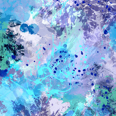 Fototapeta na wymiar Bright blue abstract paper. First frost creative backdrop universal