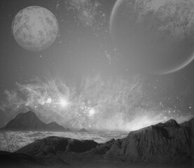 Space landscape © Sebastian